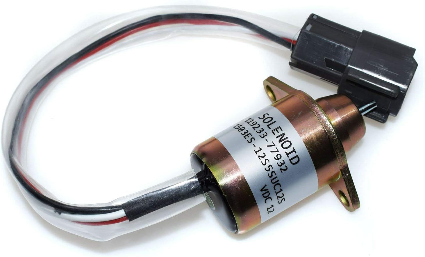12V Fuel Shut Off Solenoid 119233-77932 for Yanmar Engine JD